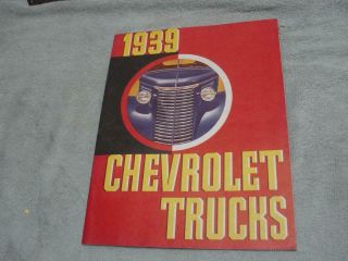1939 Chevy Trucks Vintage Sales Advertisement Literature L