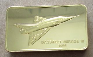 The Janes Medallic Register.  Dassault Mirage Iii France 1956.  Gold On Bronze
