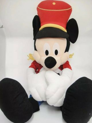 Nutcracker Mickey Mouse Holiday 2002 Huge Stuffed Plush 30 " Tall Disney Store