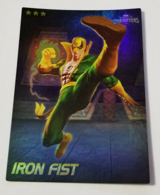 Marvels Contest Of Champions D&b Uncommon Foil Card 38 (iron Fist)