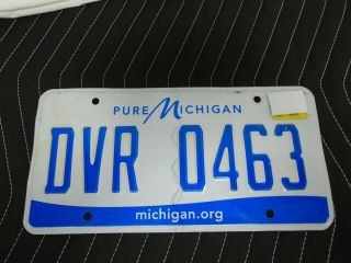 Pure Michigan License Plate Stamped