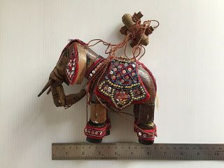 Thai Burmese Handmade Vintage Marionette String Elephant Puppet