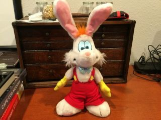 Vtg 1987 17 " Disney Who Framed Roger Rabbit Plush Self Standing Stuffed Animal