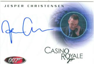 James Bond In Motion Autograph A107 Jesper Christensen