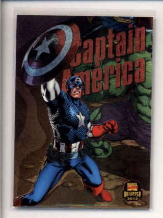 Captain America 2013 Marvel Fleer Retro 4 Limited Edition Power Blast Ak4587