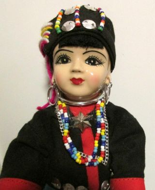 Ethnic THAI Thailand Cultural Lady Doll - Porcelain Head /Arms /Feet - Cloth Body 2