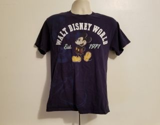 Walt Disney World Est 1971 Adult Medium Blue Short Sleeve Tshirt