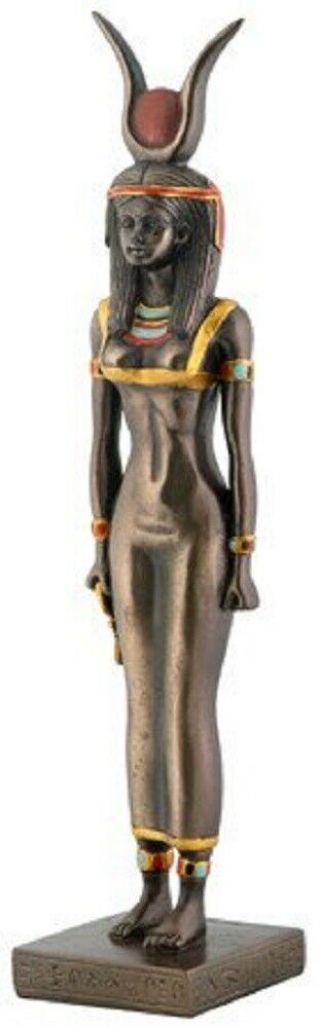 Egyptian Goddess Isis Bronze Statue Figurine Ancient Egypt Deity God Decoration