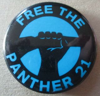 The Panther 21 Black Panther Party Pinback Button York Civil Rights 