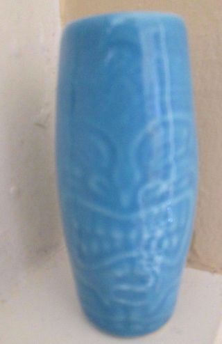 Collectible Tiki Farm Squid Blue Ceramic Shot Glass Tiki Bar Ware