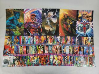 1994 Fleer Ultra X - Men Complete Set Of 150 With Uncut Promo Sheets