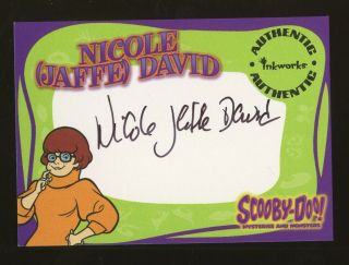 2003 Inkworks Scooby - Doo Nicole Jaffe David As Velma Dinkley Auto