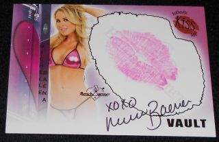 Benchwarmer Vault 2011 - Michelle Baena - Autographed Kiss Card