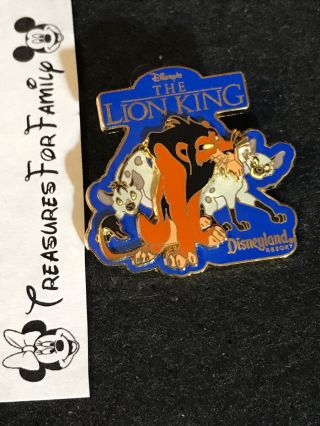 Disney Pin Dlr The Lion King Villain Scar & Hyenas Shenzi Banzai