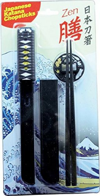 Japanese Sword Chopsticks Set Katana Samurai Japan Ehara Rare