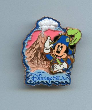 Tokyo Disney Sea Admiral Mickey Mouse Volcano Journey To Center Of The Earth Pin