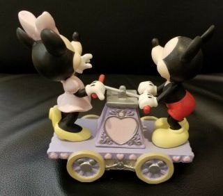 Precious Moments Disney Together We Can Do Anything Mickey Minnie Figurine EUC 4