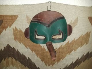 Exceptional Old Native American?? Tribe Painted Leather 