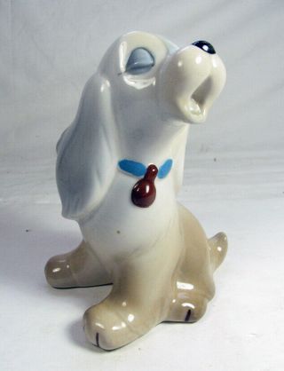 Lady And The Tramp.  Walt Disney Productions.  Lady.  Old Figurine.  Porcelaine.