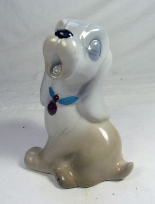 LADY AND THE TRAMP.  WALT DISNEY PRODUCTIONS.  LADY.  OLD FIGURINE.  PORCELAINE. 2