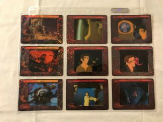 2002 Artbox Treasure Planet Filmcardz Rare & Ultra Rare Chase Card Set X 2