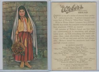 D23 - 1 Weber Bread,  Children Of Nations,  1930,  Mexico