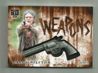 2018 Walking Dead Hunters & Hunted Carol " Weapons " Rust Medallion D 33/99
