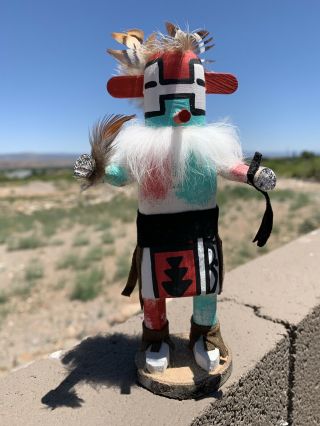 Vintage Kachina Roadrunner Doll Arizona Navajo Signed by Artist Snow Handmade 2