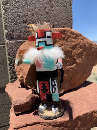 Vintage Kachina Roadrunner Doll Arizona Navajo Signed by Artist Snow Handmade 3