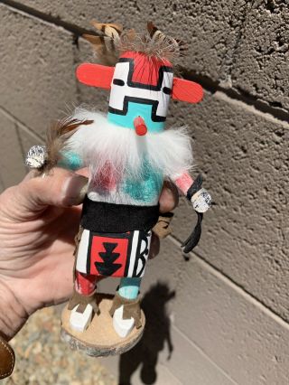 Vintage Kachina Roadrunner Doll Arizona Navajo Signed by Artist Snow Handmade 5