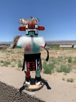Vintage Kachina Roadrunner Doll Arizona Navajo Signed by Artist Snow Handmade 6