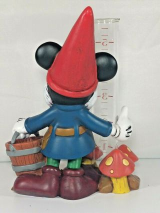 Authentic Mickey Mouse Disney Parks Flower & Garden Rain Gauge Figurine 4