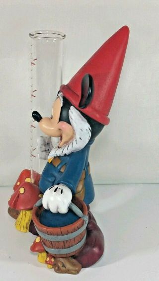 Authentic Mickey Mouse Disney Parks Flower & Garden Rain Gauge Figurine 5