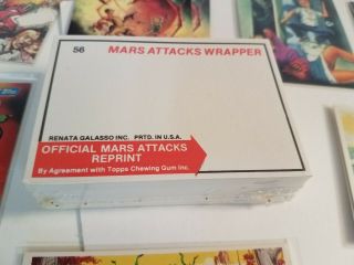 MARS ATTACKS 1962 TOPPS 1984 GALASSO REPRINT complete set,  singles 3