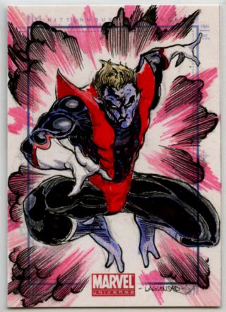 Marvel Universe 2011 Sketch Card - Rainer Lagunsad - Nightcrawler