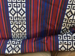Hand woven Wool Serape Saltillo Central America Wearable Blanket Vivid 66 