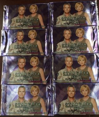 8 Rittenhouse 2005 Stargate Sg - 1 Season 7 Trading Card Packs