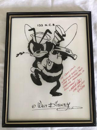 Walt Disney Us Navy Seabee “nose Art”,  By Hank Porter Note To Captain