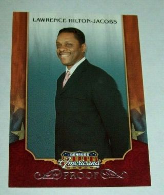 2009 Panini Americana Lawrence Hilton - Jacobs Proof Card