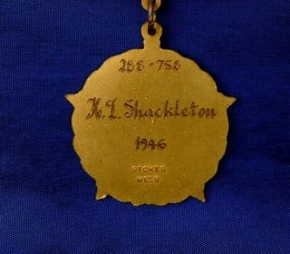 NAMED ROYAL FREEMASONS ' HOMES OF VICTORIA LIFE GOVERNOR MEDAL.  H.  I.  SHACKLETON. 4