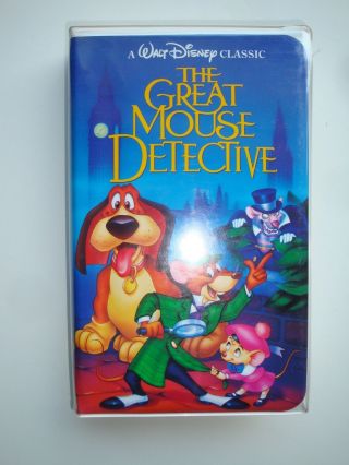 Disney Classic Movie On Vhs: " The Great Mouse Detective " - - Rated G - Black Diamond