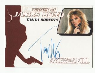 Tanya Roberts As Stacey Sutton Women Of James Bond Auto Autograph Wa29