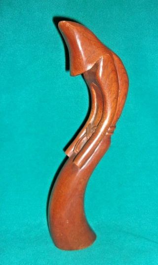 Jose Pinal Vintage Mexican Folk Art Carved Statue Of A Monk 12 " Tall Signed