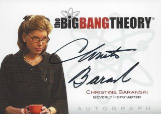 A12 Auto Christine Baranski Autograph Beverly Big Bang Theory Seasons 1 And 2
