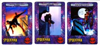 Spider - Man Filmcardz 2002 Artbox - Ultra Rare Ur1 To Ur3 Insert Set Of 3