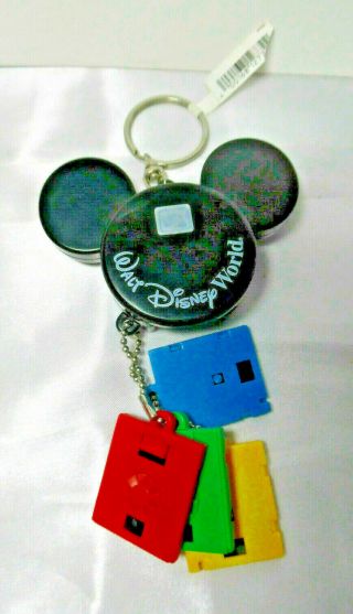 Walt Disney World Mickey Photo Viewer View Master Disc 4 Keychain
