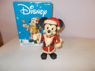 Disney Poliwoggs Santa Mickey Mouse Figurine Sculpture