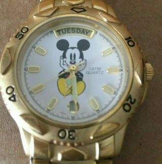 Disney Mickey Mouse 5atm Quartz Watch,  In Good Shape