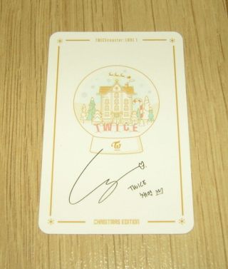 Twice 3rd Mini Album Coaster LANE1 Christmas Base Chaeyoung Photo Card Official 2