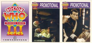 Doctor Who Series 3 1995 Cornerstone Comm.  Complete Promo Card Set Of 3 C1 To C3